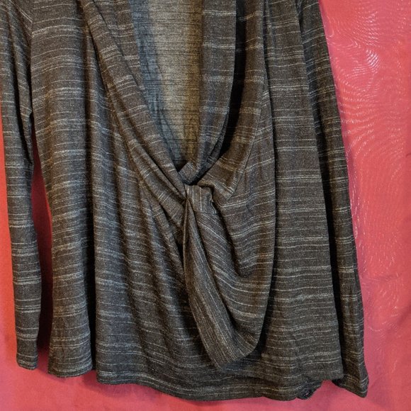Grey Jacob Wrap Around Sweater - Picture 6 of 16